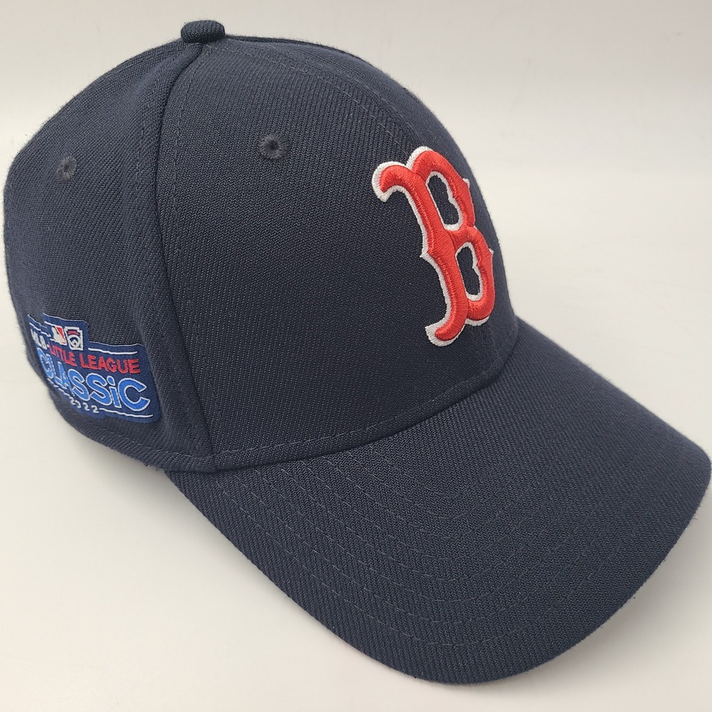 Boston Red Sox Hat Fitted S-M New Era 39Thirty Blue 2022 Little League Classic